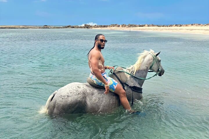 Bamboo Rafting and Horseback Swim from Montego Bay: A 3–4 Hour River-and-Sea Combo photo 3