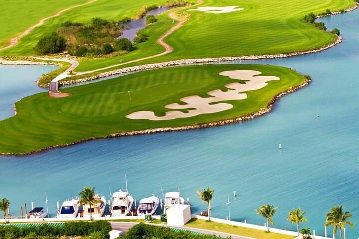Experience the Puerto Cancun Golf Course: A 4-Hour Round Along the Caribbean Shoreline
