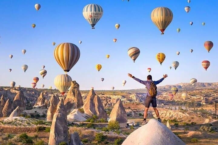 Sunrise Hot Air Balloon Flight Over Cappadocia Goreme Valley photo 3