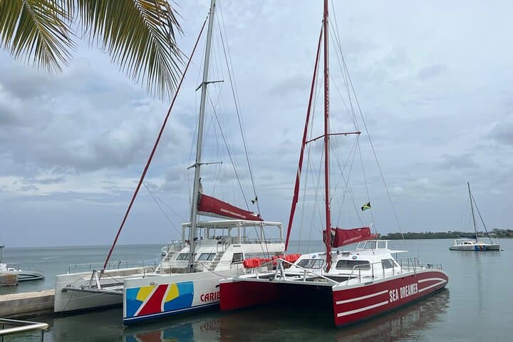 Montego Bay Catamaran Party, Bamboo Rafting & Snorkeling Adventure