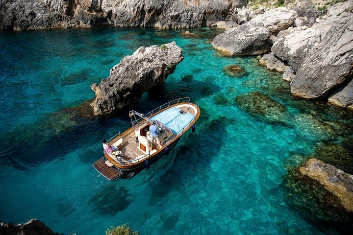 Private 4-Hour Boat Tour of Capri: Blue Grotto, Caves & Coastal Highlights