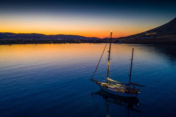 Sunset Sail Paros & Naxos: Private Half-Day Evening Cruise on SY AGERAS photo 4
