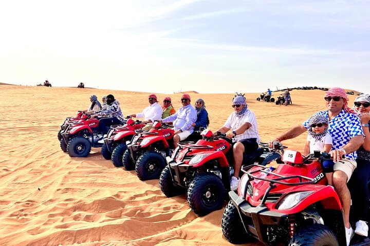 VIP Dubai Desert Safari: Camel Ride, Quad Bike, Dune Bashing & BBQ photo 3