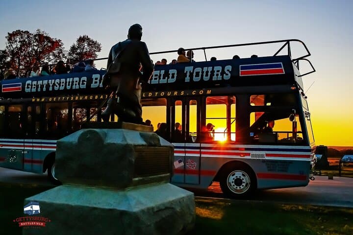 Gettysburg Sunset Double Decker Bus Tour — Guided Battlefield Evening Ride photo 2