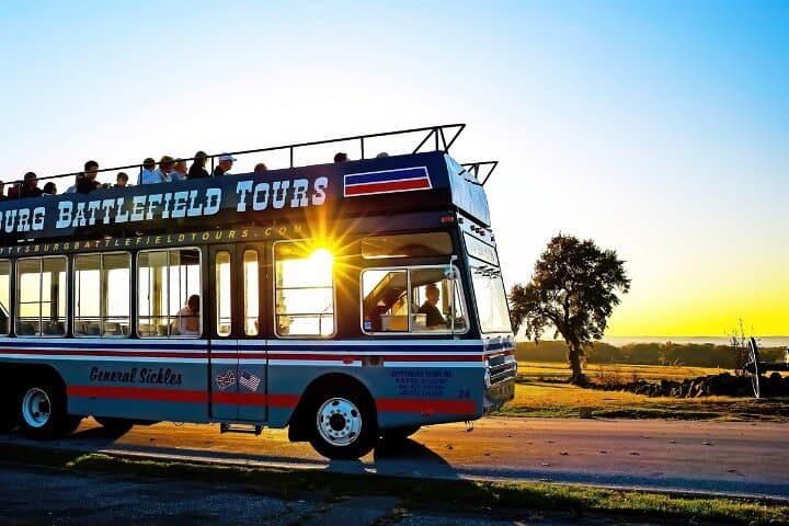 Gettysburg Sunset Double Decker Bus Tour — Guided Battlefield Evening Ride photo 3