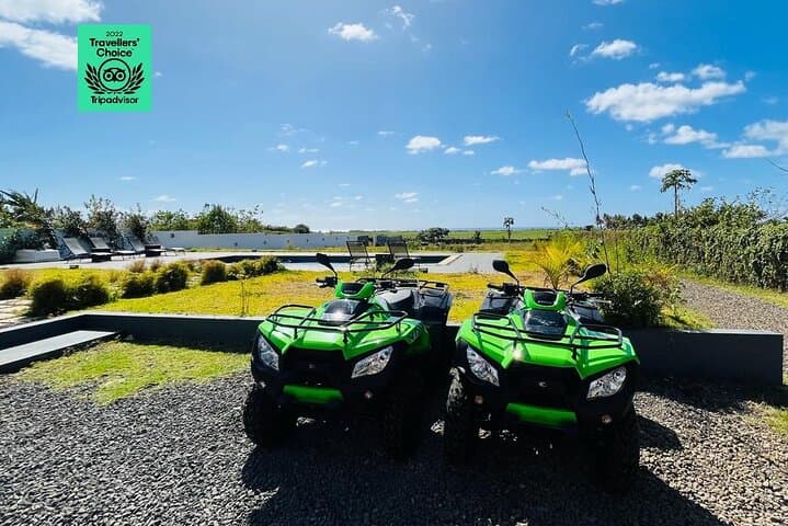 South Mauritius 35km Quad Excursion — Beaches, Natural Bridge & Royal Palms