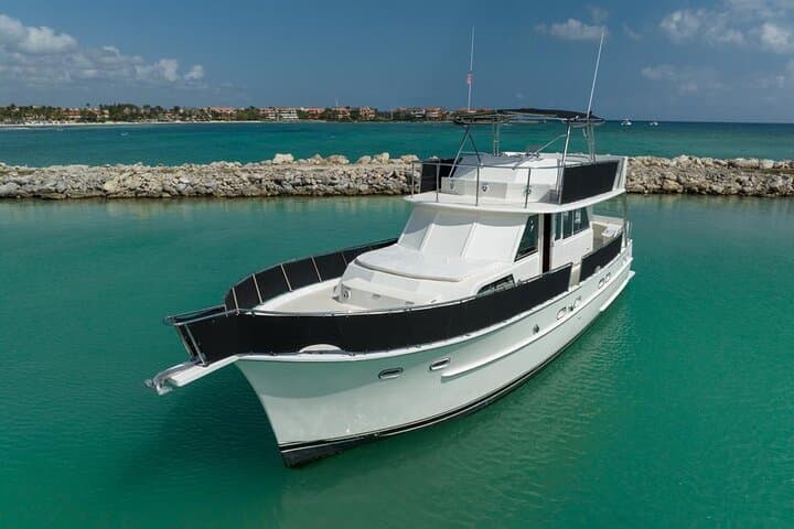Sunset Snorkel Cruise on a 53' Hatteras — Riviera Maya Evening Escape