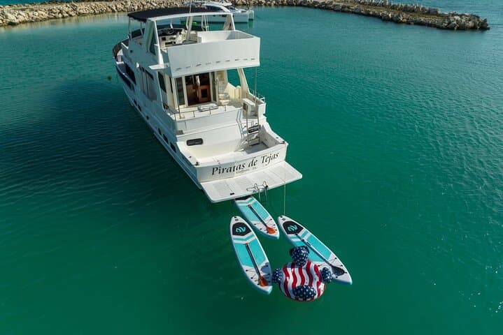 Sunset Snorkel Cruise on a 53' Hatteras — Riviera Maya Evening Escape photo 6