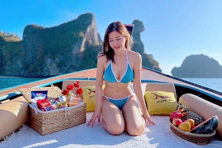 Private Long-Tail Boat Charter from Ao Nang to Hong or Phi Phi Islands photo 2