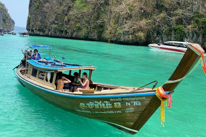 Private Long-Tail Boat Charter from Ao Nang to Hong or Phi Phi Islands photo 4
