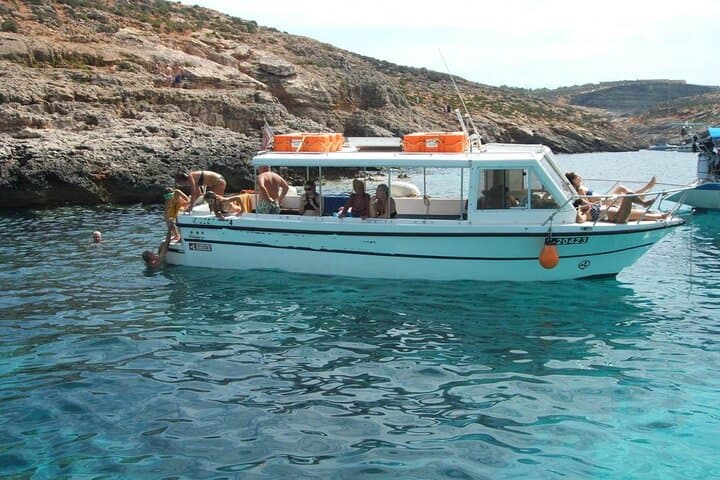 Private Boat to Comino & Gozo — Blue Lagoon Swim and Cave Tour on Julie Pearl