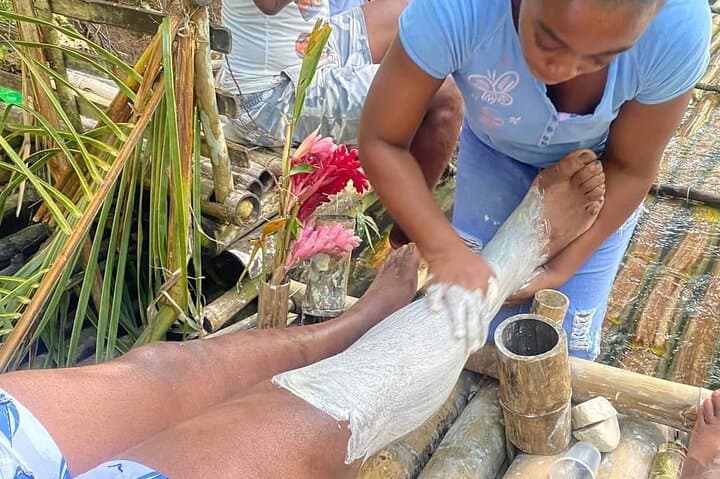 Bamboo Rafting and Limestone Foot Massage in Ocho Rios — River Float & Local Spa photo 2