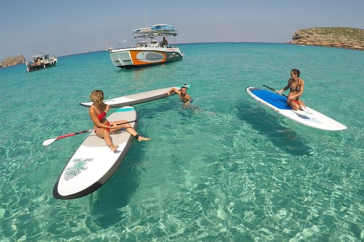 Ibiza SUP & Snorkel Boat Tour — 3-Hour Paddle Surf Course from Sant Antoni photo 2