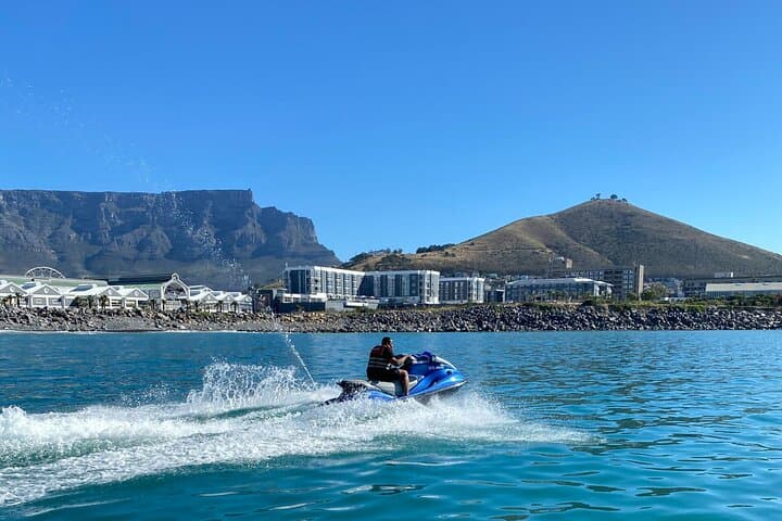 Cape Town Jet Ski: 30-Min Harbor Ride with Table Mountain Views
