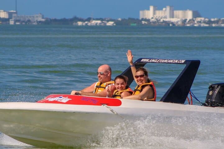 Cancun Speedboat & Snorkel: Nichupté Lagoon to Mayan Reef Adventure photo 5