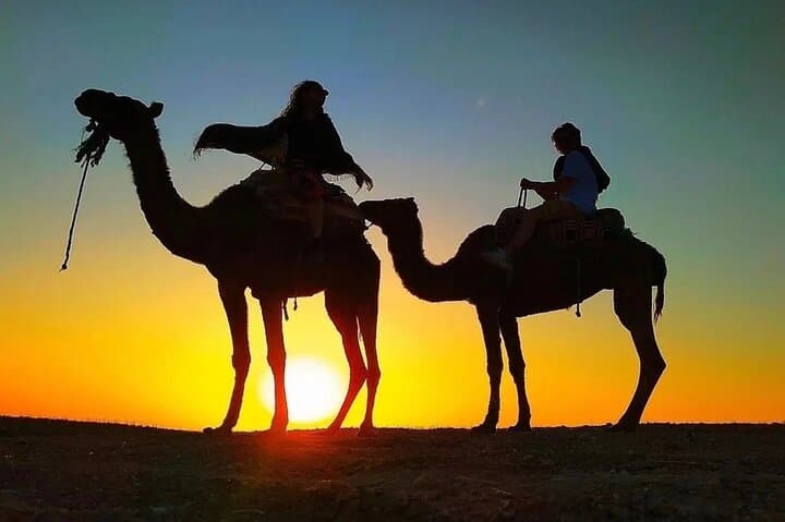 Agafay Desert Sunset Camel Ride & Dinner Under the Stars from Marrakech