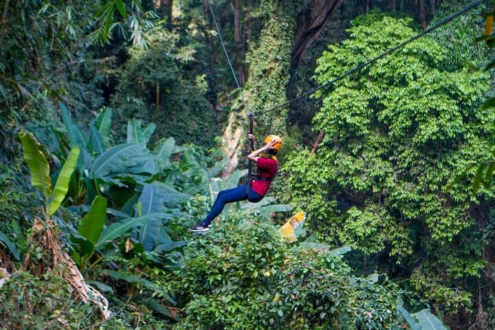Krabi Zipline and ATV Combo: 2-Hour Rainforest Flight & 40-Minute Off-Road Ride