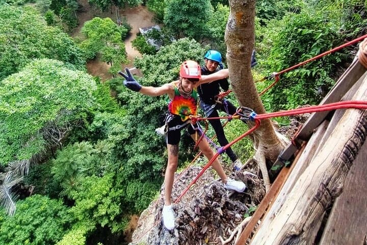 Half-Day Zipline and Rainforest Adventure in Krabi: 10 Canopy Ziplines & Abseiling