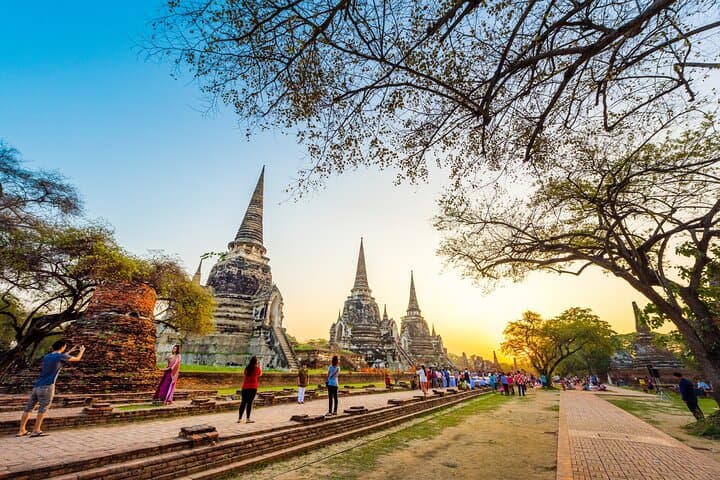 Ayutthaya ATV, Cycling and Floating Market Tour with Sunset Boat Ride