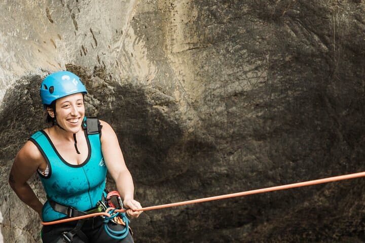 Half-Day Heart Creek Canyoning Near Banff & Canmore — Beginner Rappels & Water Slides photo 5
