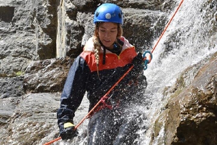 Heli Canyoning at Abraham Lake: Helicopter Drop, Slot Canyons & 45m Waterfall photo 5