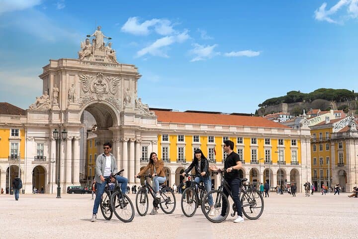 Lisbon 360º Private Guided Tour — Bike, Walk & Tagus Boat Ride with Pastéis de Belém