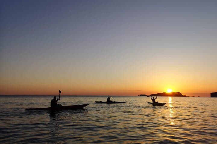 Sunset Kayak and Snorkel Tour off Ibiza's West Coast