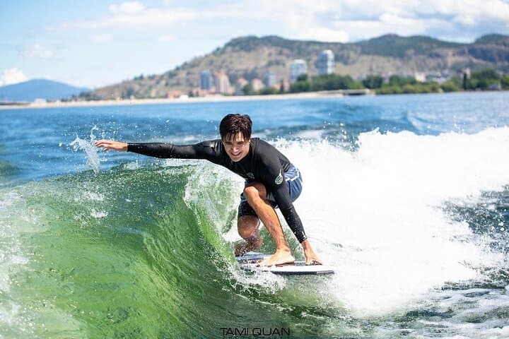 Wakesurf Lessons & Boat Charter on Okanagan Lake with Msurf Okanagan photo 3