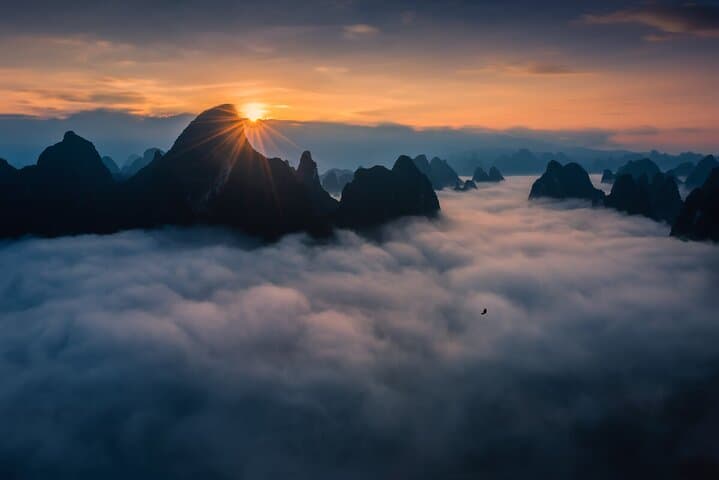 Sunrise on Xianggong Hill: Tea Pluck, Peaks Forest & Yangshuo Sunset photo 3