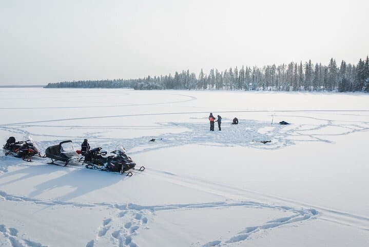 Snowmobile Safari and Ice Fishing in Rovaniemi: Lapland Winter Adventure photo 6