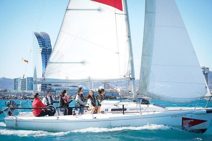 2-Hour J80 Sailing Experience in Barcelona — Racing Yacht Cruise from Port Olímpic photo 1