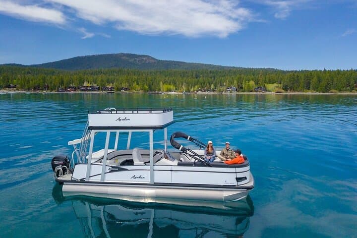 Explore Lake Tahoe by Double-Decker Pontoon: 8-Hour Private Boat Tour to Emerald Bay photo 5