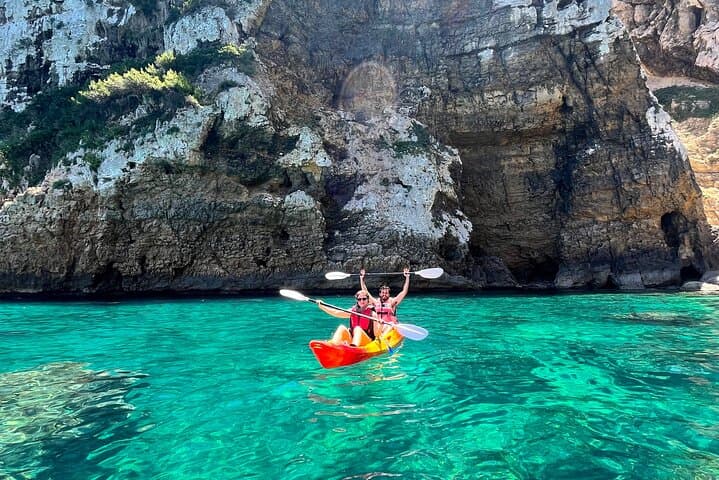 Cala Portixol Kayak Tour: Snorkel Caves & Cliff Jumping in Jávea