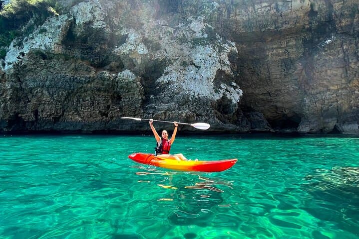 Cala Portixol Kayak Tour: Snorkel Caves & Cliff Jumping in Jávea photo 4