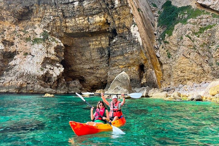 Cala Portixol Kayak Tour: Snorkel Caves & Cliff Jumping in Jávea photo 6