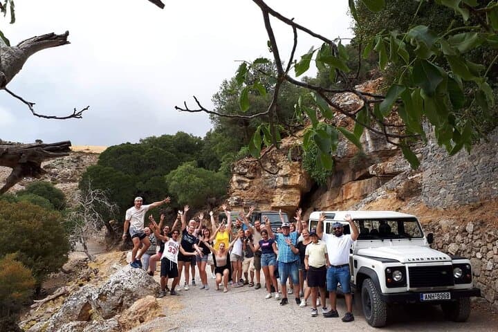 4x4 Safari Tour to Tripitis Gorge and Southern Crete Beaches from Heraklion