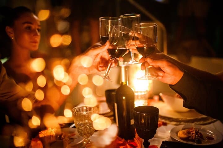 Private 51' Leopard Sunset Dinner Cruise in Cancun: Romantic Yacht Dinner with Chef and Open Bar photo 6