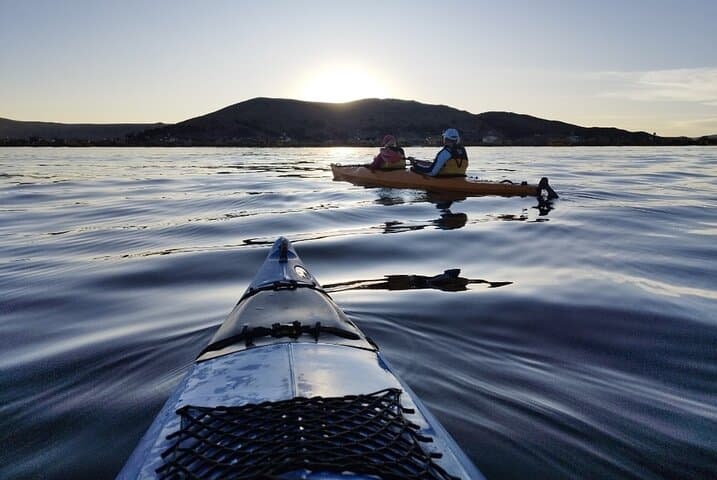 Sunset Kayak at Uros: Private Paddle on Lake Titicaca from Puno