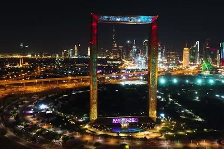 Dubai Frame Tickets with Private Transfers — Panoramic Views of Old & New Dubai