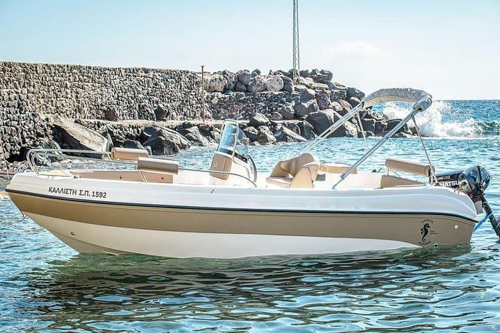 Rent a Boat in Santorini: Self-Drive Caldera Cruise with Free License photo 1