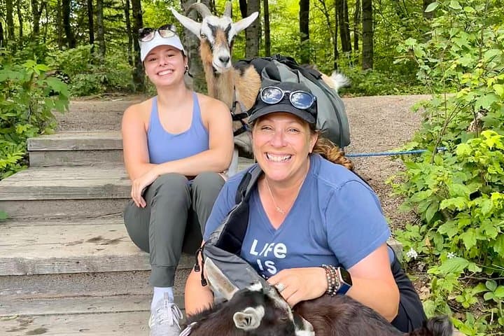 Goat Hiking and Beaver-Dam Picnic Near Quebec City: Pack-Goat Forest Walk photo 3