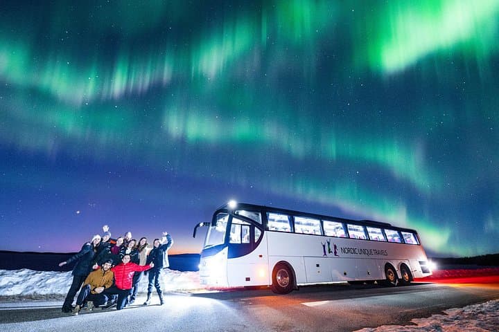 Rovaniemi Northern Lights Bus Tour — Aurora Hunt with Hot Blueberry Juice photo 1