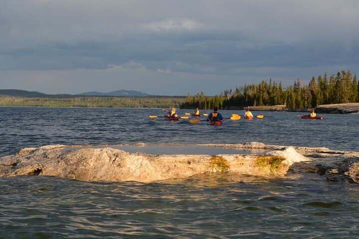 Sunset Kayaking on Yellowstone Lake — Small-Group Tour Past West Thumb & Geyser Basins