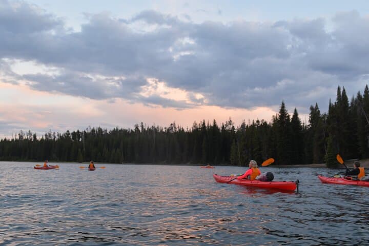 Sunset Kayaking on Yellowstone Lake — Small-Group Tour Past West Thumb & Geyser Basins photo 3