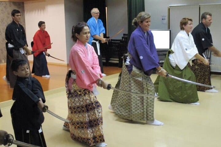 Samurai Experience & Kenbu Show in Kyoto: Sword Dance Workshop and Costume Photo photo 4
