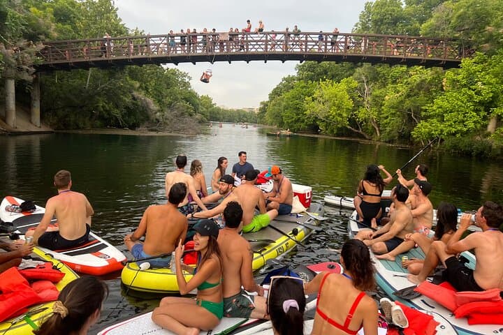 Giant Paddleboarding to Barton Springs and Party Island in Austin photo 2