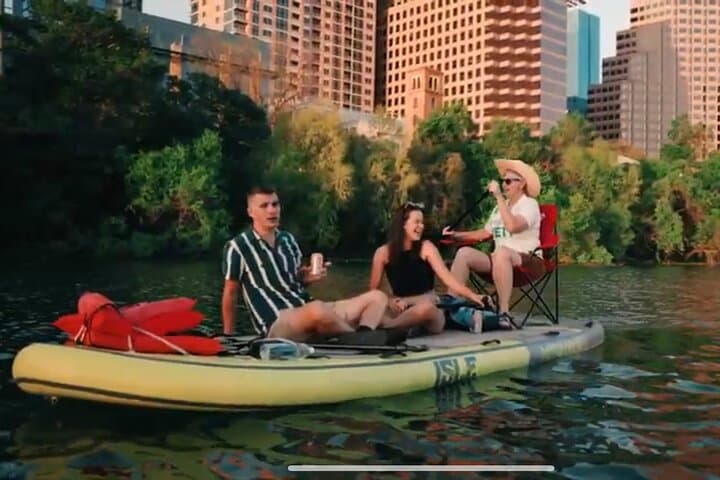 Giant Paddleboarding to Barton Springs and Party Island in Austin photo 3
