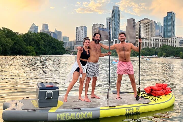 Giant Paddleboard Sunset Tour in Downtown Austin — Watch the Congress Avenue Bats photo 2