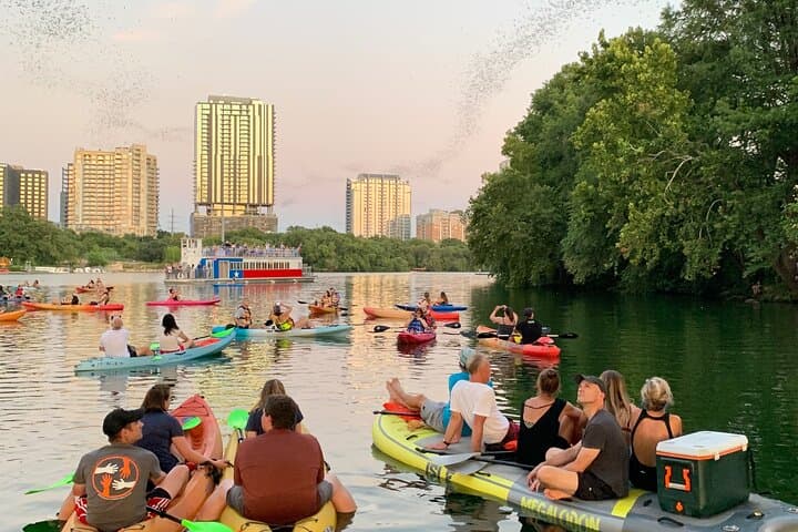Giant Paddleboard Sunset Tour in Downtown Austin — Watch the Congress Avenue Bats