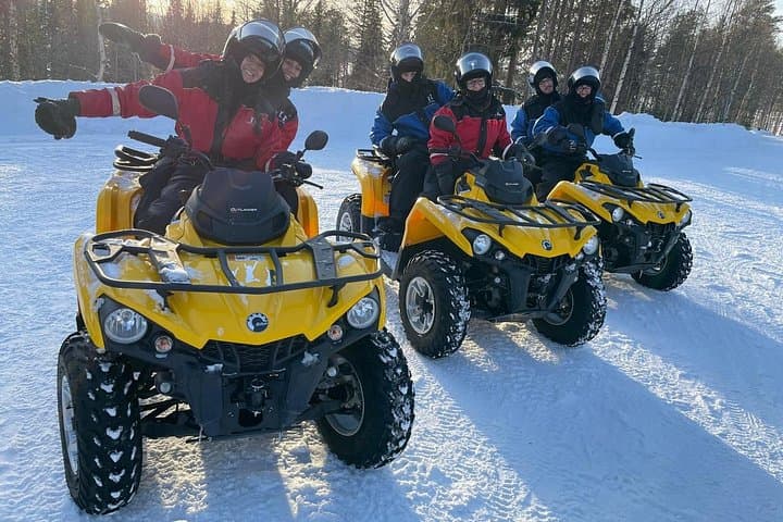 ATV and Ice Fishing in Rovaniemi: Arctic Circle Lapland Day Adventure photo 2